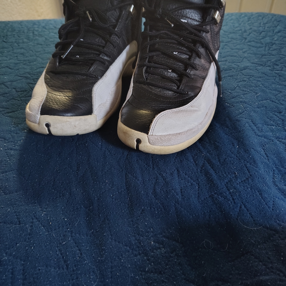 Jordan Black and Cream High-Top Sneakers